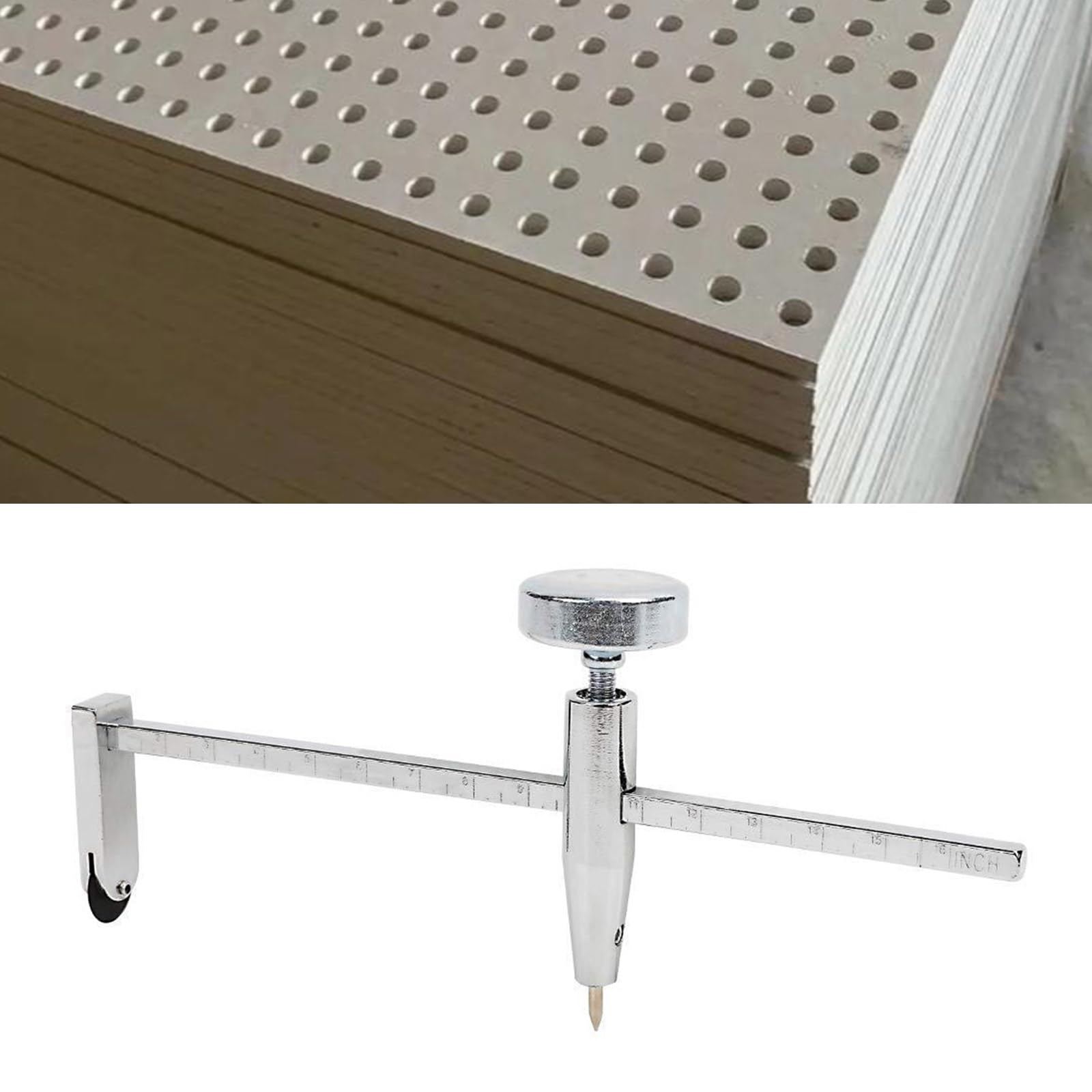 Herramienta de perforación ligera de múltiples materiales con mango antideslizante para placas de yeso, madera, manualidades, fácil instalación, herramienta de taladro precisa para placas de yeso