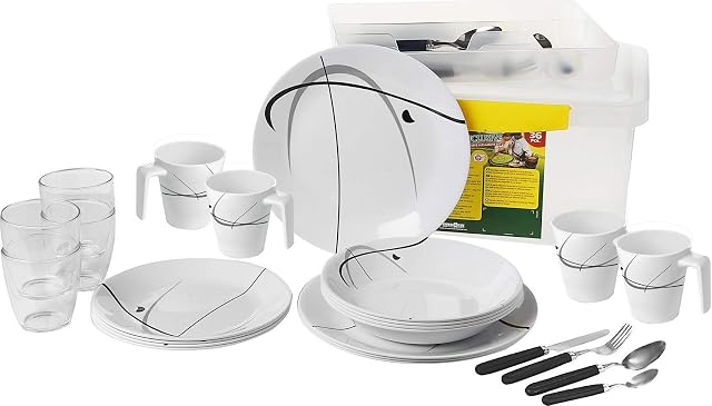 BRUNNER All Inclusive talerze z melaminy - 36-częściowy