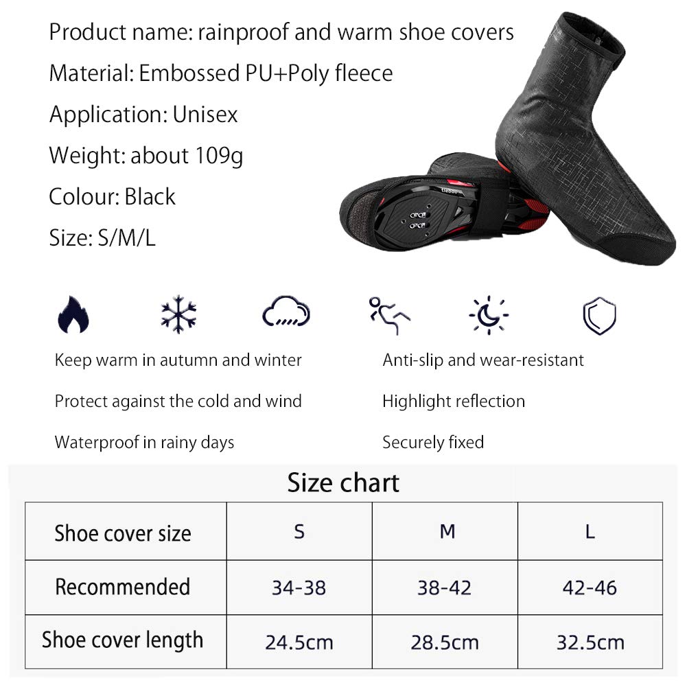 Cubrezapatillas de Ciclismo - Cubrezapatillas Impermeables Cubrezapatillas Overcoat Bicicleta de Carretera MTB para Deportes al Aire Libre Ciclismo Senderismo, Mujer Hombre Cubrezapatos