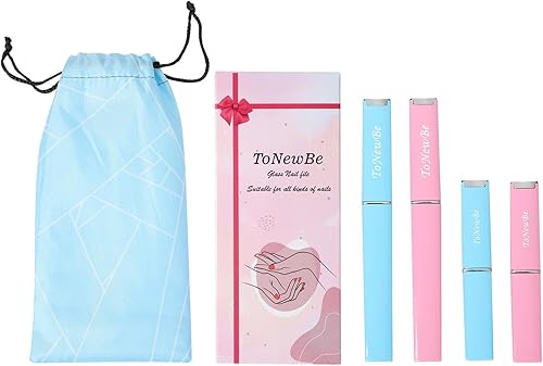 Miniatura 15 de 3 limas de uñas de vidrio en estuche, lima de uñas de cristal, regalos de Navidad, lima de uñas de cristal grabada de doble cara para arte de uñas