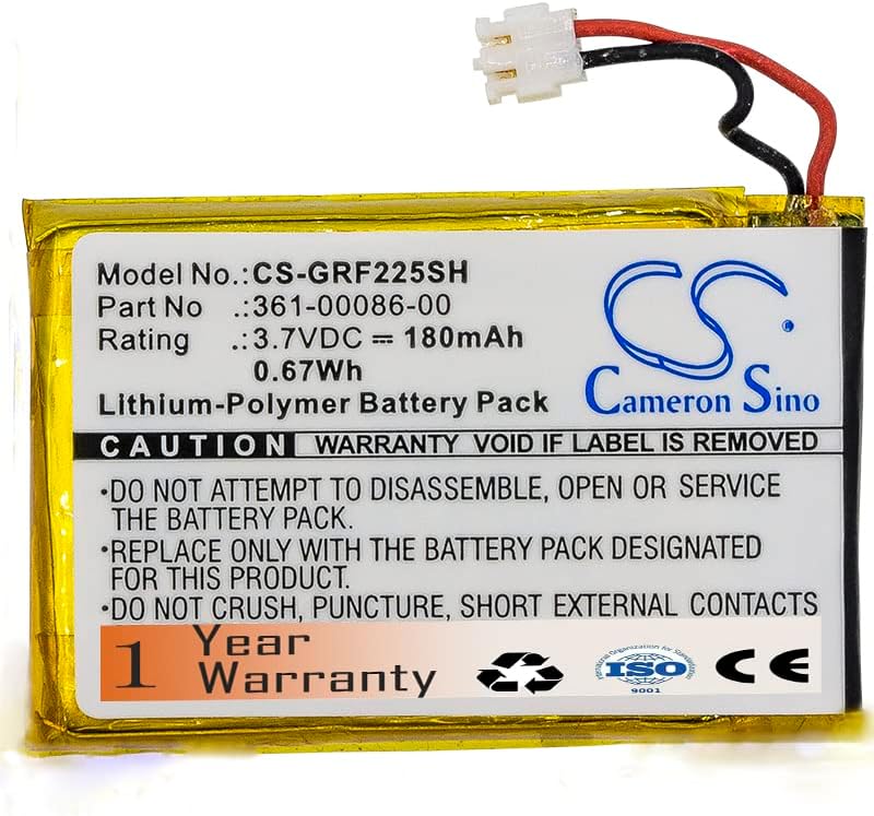 Forerunner 235 Battery Replacement for Forerunner 225,Forerunner 220, Forerunner 630,Forerunner 645, GRM0371754 361-00072-10,361-00086-00 Battery