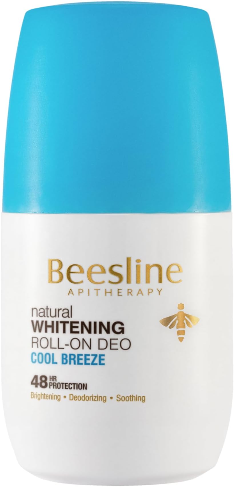 Whitening Roll-On Fragrances Cool Breeze Deodorant, 48 Anti-Perspirant, Alum Rock, Bee Propolis Teflose for Skin Protection From Bad Odor, Hypo-Allergenic, 50ml