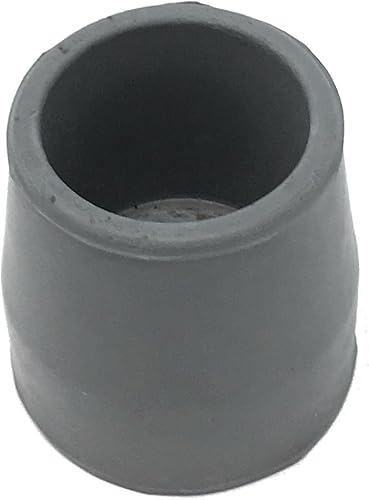 Miniatura 2 de PCP Puntas de repuesto para caminar, deslizadores de goma reforzados, se adaptan a 1.14 pulgadas de diámetro, base de tracción de 1.25 pulgadas, 4