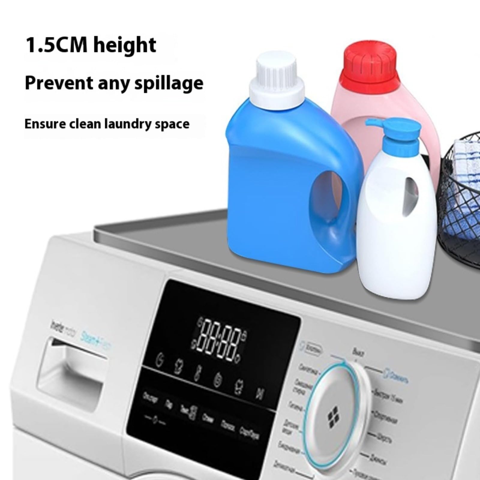 Bandeja de Drenaje para Mini-refrigeradores y Vinotecas, Alfombra para Lavadora, Protección de Silicona para lavandería de 60 x 60 cm, Adecuada para lavadoras, secadoras, cocinas