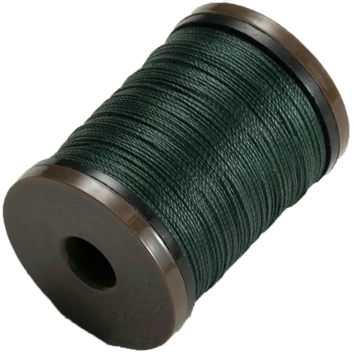 0.4-0.8mm Round Waxed Thread for Leather Craft Sewing Jewelry Round Wax Coated Thread for Braided Bracelets Leather Sewing-17- Dark Green-0.4.0mm 110m
