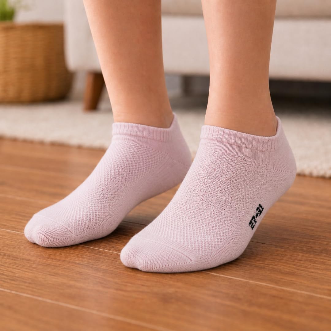 12 Pares - Calcetines tobilleros niña - Calcetines niña - Calcetines cortos niña - Transpirables y hechos de algodón