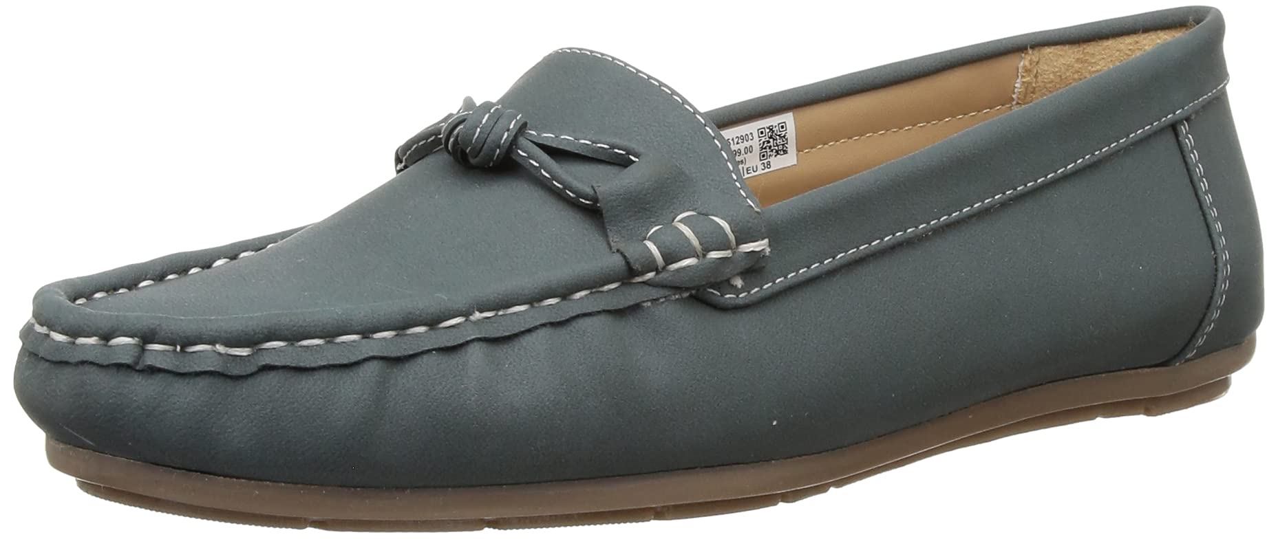 Bata Womens Madison Loafers (5512903_Grey_3 UK) (B096BFP8S7) Amazon Price History, Amazon Price Tracker