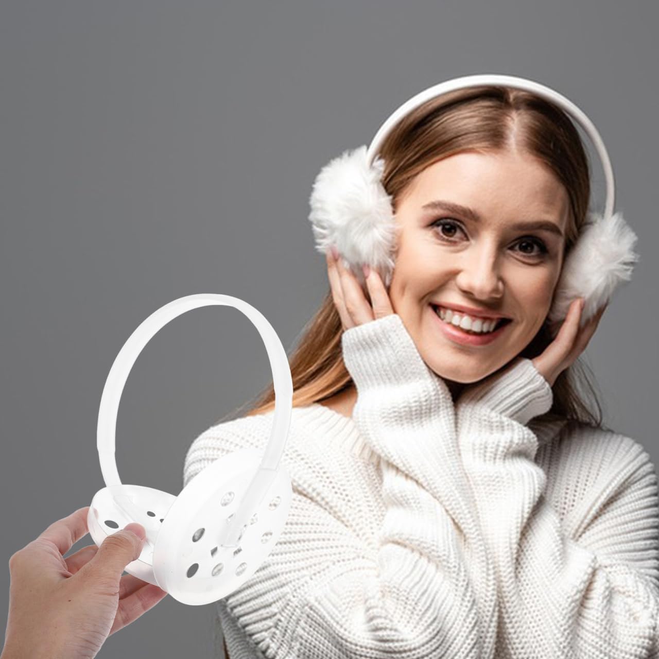 KALLORY 10 Pcs Earmuff Making Frame Warm Earmuff Diy Frame Ear Muffs Skeleton Rack Holder for Winter Ear Covers Cold Weather Outdoor Activities
