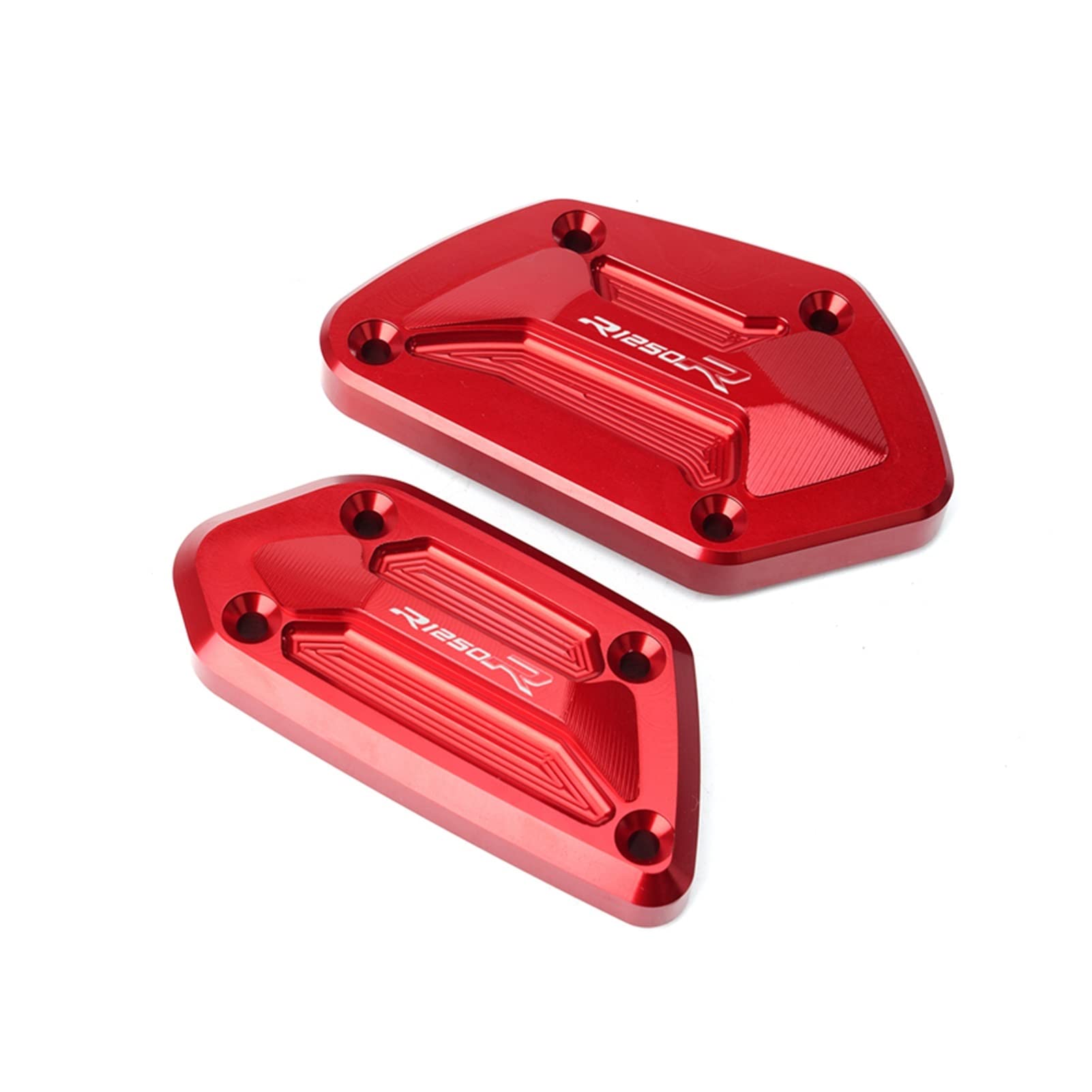 Couvercle de réservoir de frein BMW R1250R rouge en alu CNC pour moto
