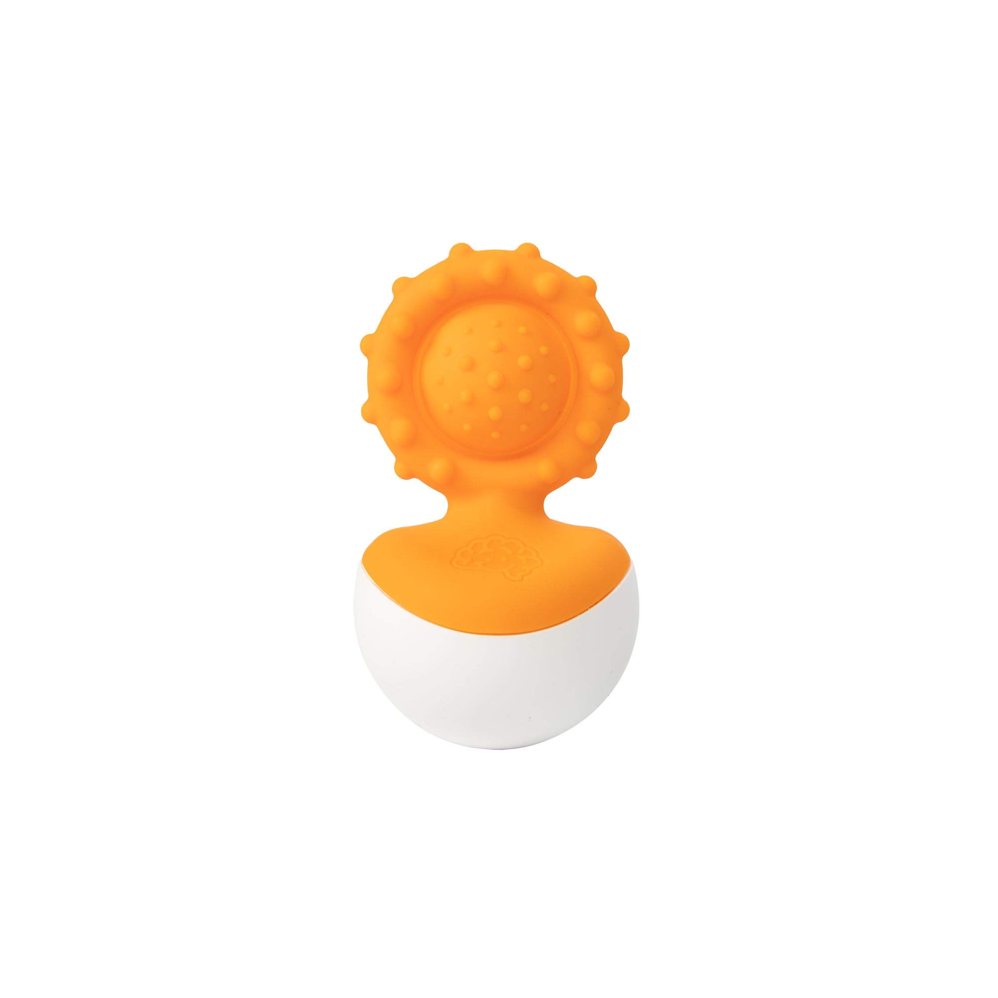 Fat Brain Toys Dimpl Wobbl Stehaufmännchen orange