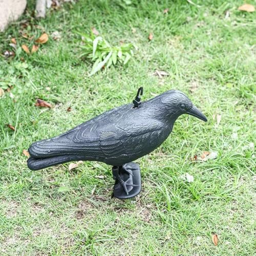Cuervo falso para balcón soluciona plaga de palomas con plástico resistente 7