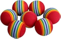 12PCS Foam Balls for Cats, Colorful Rainbow Cat Toy Sponge Balls Soft Pet Toy
