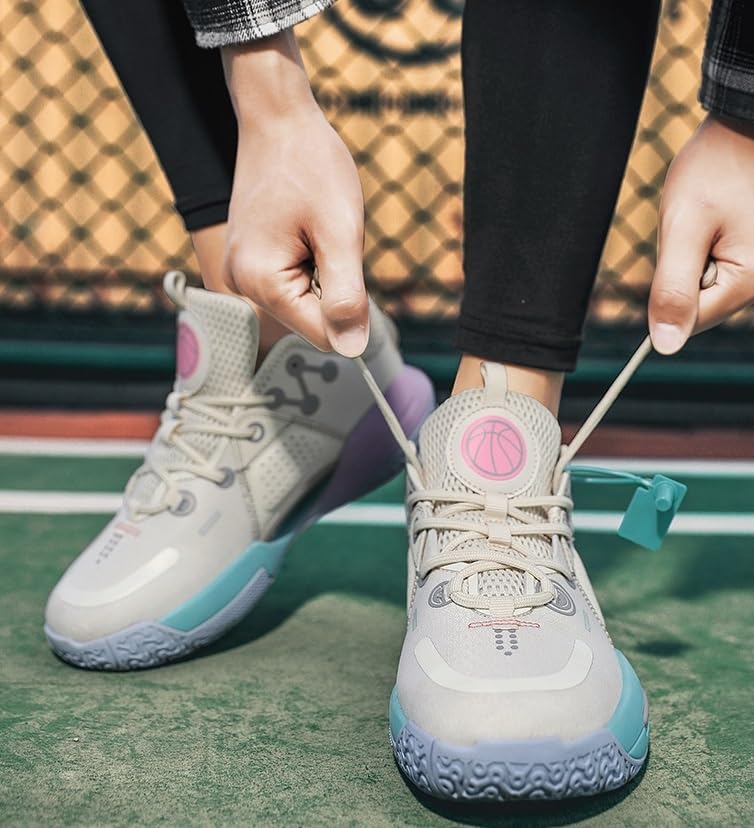 Męskie buty do koszykówki Lekkie, amortyzujące, odporne na zużycie, wygodne, młodzieżowe sportowe treningu Buty spacerowe