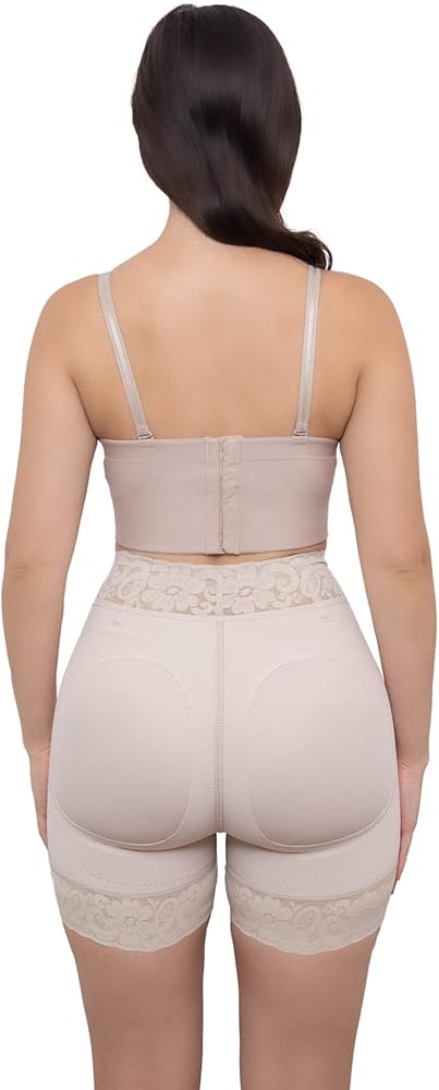 Fajas Colombianas Shorts Butt Lifting Body Shaper Voor Vrouwen Tummy Controle Plus Size Shapewear Compressie Slipje Hoge Taille Dij Body Ondergoed (Color : Black, Size : 6X