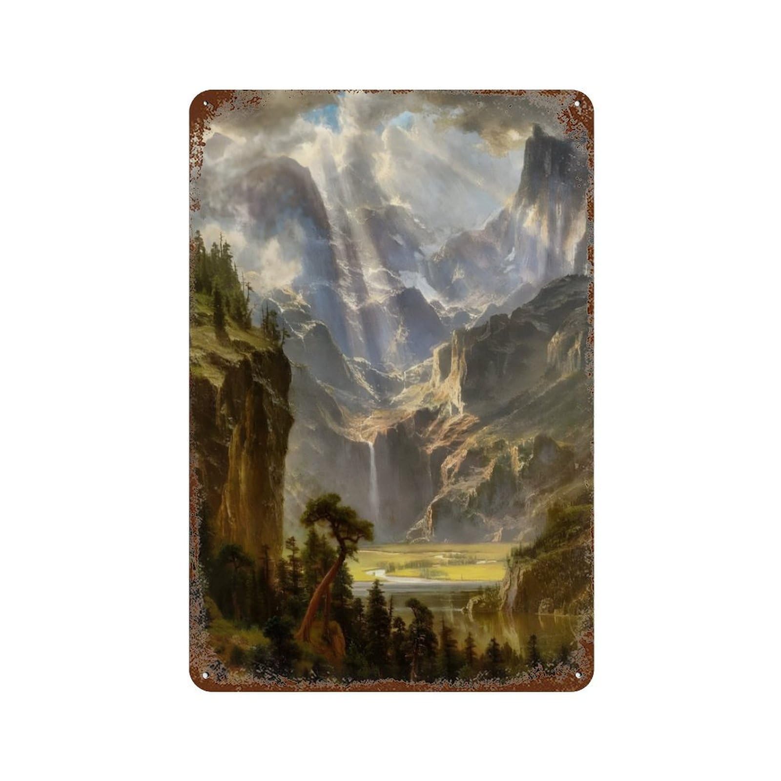 xiaoxiaoshen Albert Bierstadt (8) Wall Decor Art Metal Tin Poster Modern Home Decor Art Home Bar Shop Decorations Vintage Sign 30x20cm
