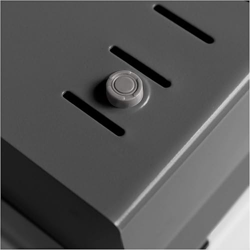 Miniatura 5 de Acrimet Caja organizadora de archivos de tarjetas de 5 x 8 pulgadas, base de metal resistente (tarjetas de índice AZ y divisor incluidos) (color