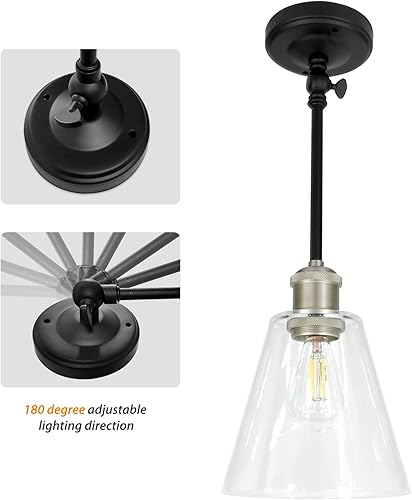 Miniatura 3 de Dream lighting Lámparas colgantes para caravana de 12 V, luces decorativas para interiores de cocina, luz colgante con bombillas de repuesto 3500K