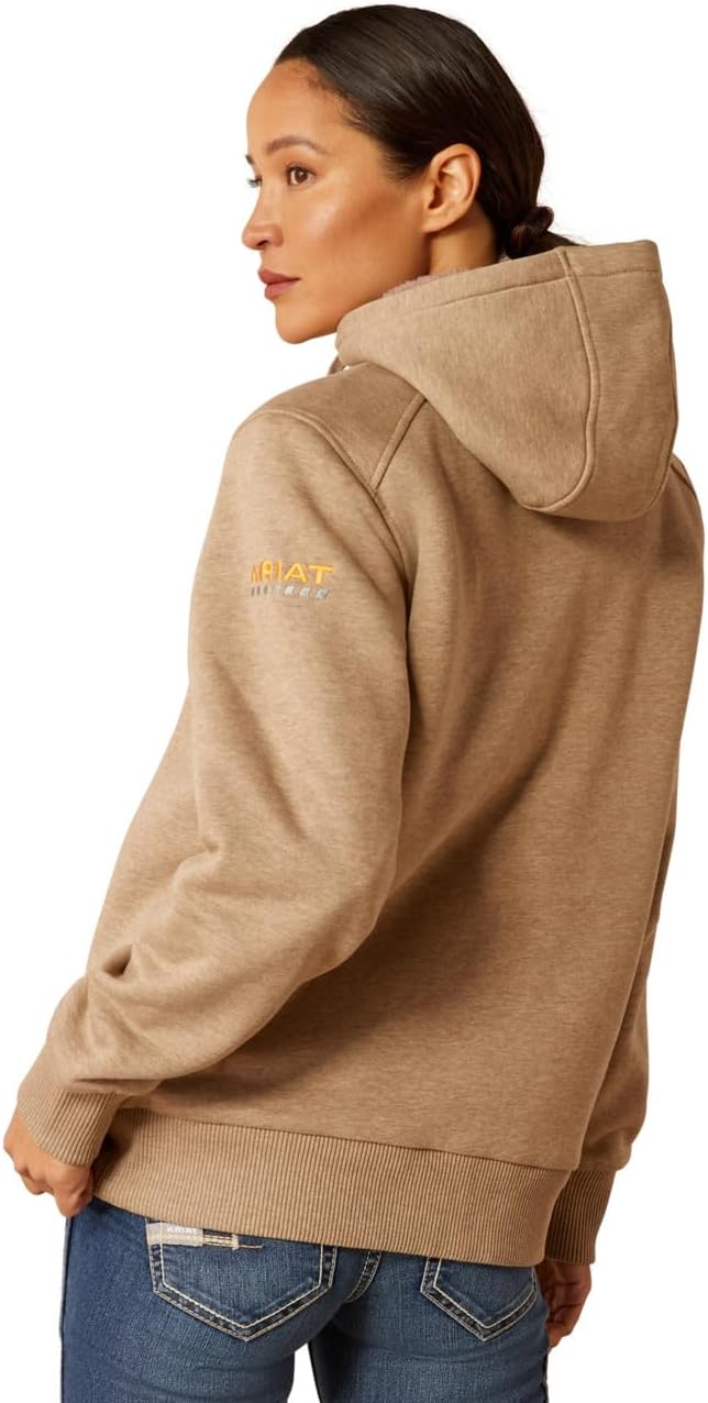 ARIAT womens Rebar All-weather Sherpa Full Zip Hoodie - Image 2