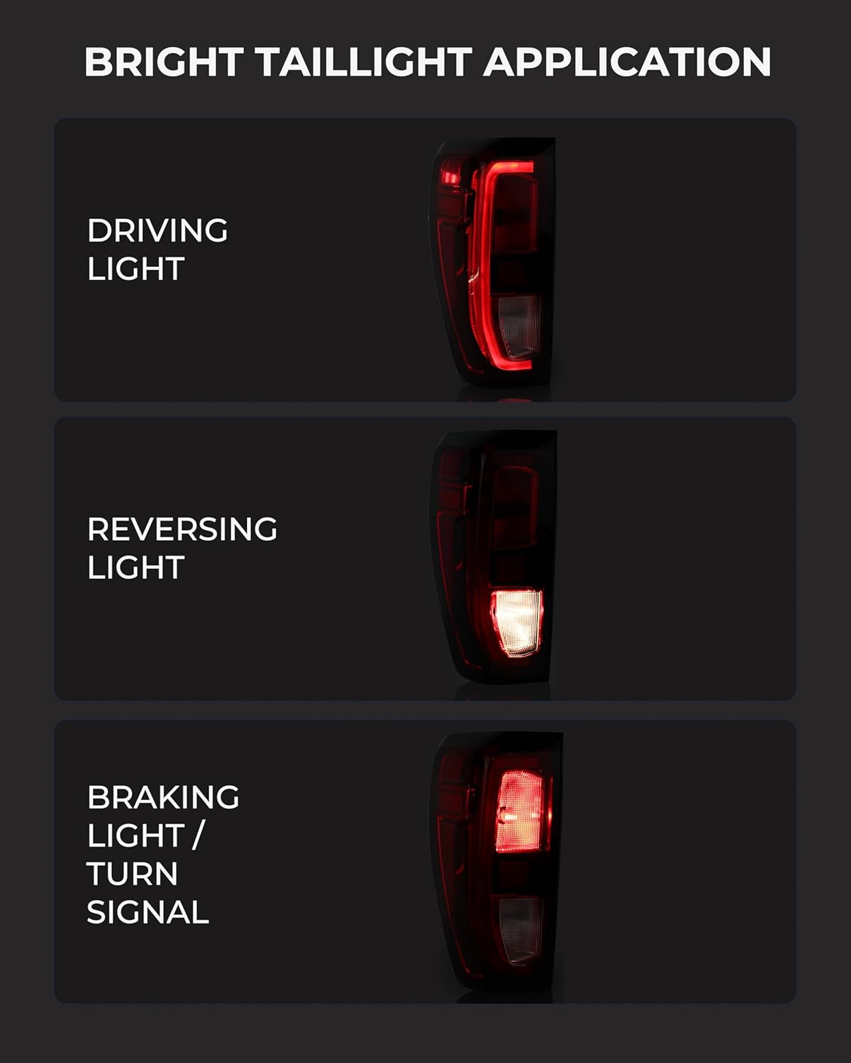 Halogen Tail Lights Compatible with 2019-2025 GMC Sierra 1500/2500HD/3500HD PRO/SLE/Elevation Taillights with Bulbs and Harnesses Left Driver Side TaillightsOEM:GM2800309 84968736