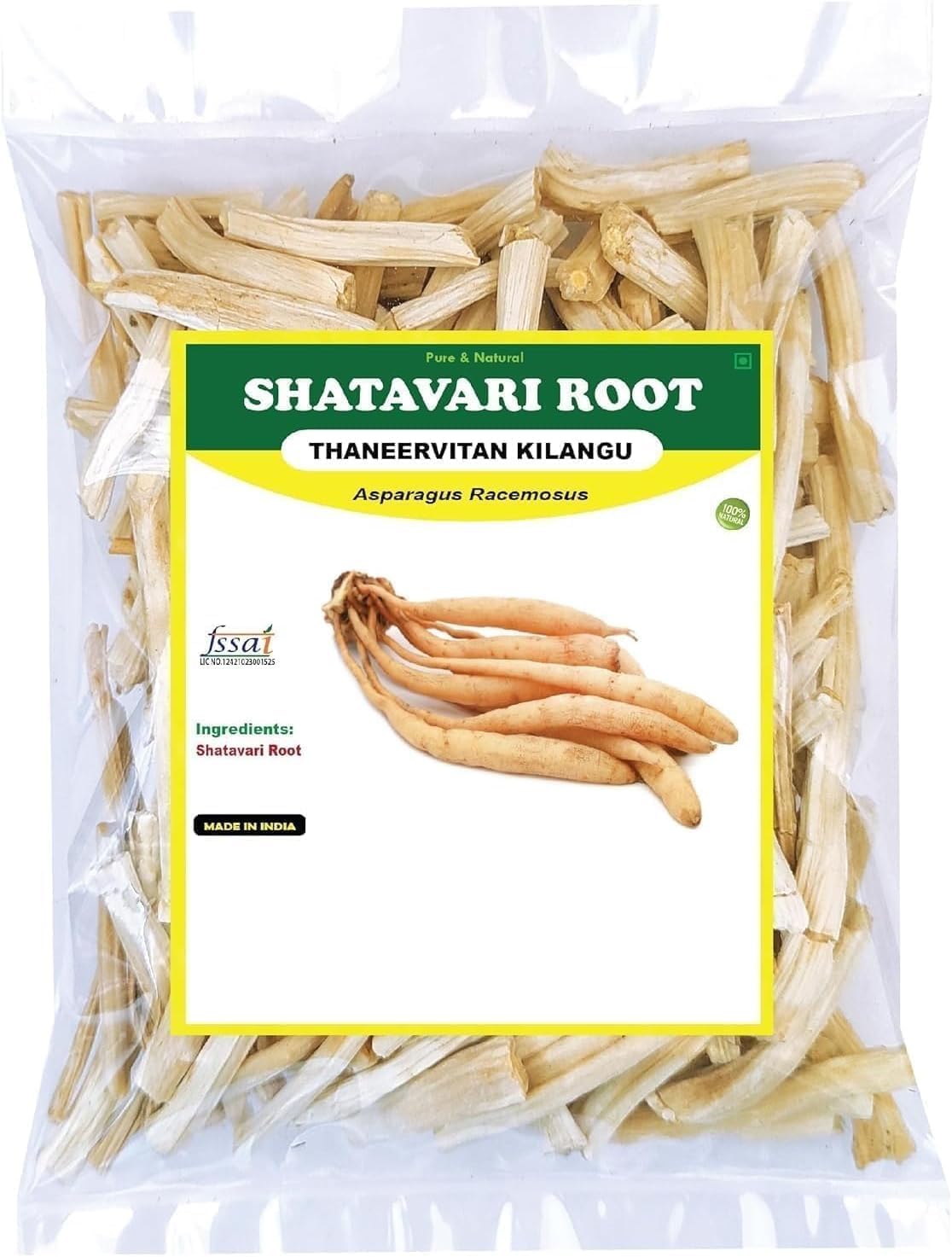 MZ Dry Shatavari Root - Thaneervittan Kilangu - Asparagus Racemosus (200g)