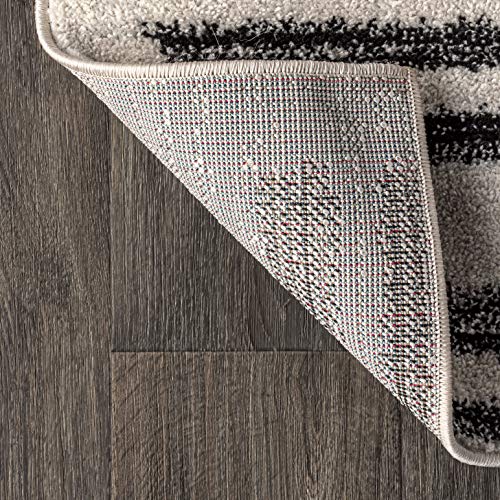 JONATHAN Y Khalil Modern Berber Stripe Cream/Black Runner Rug, 2x10, Contemporary, Bohemian, Easy-Cleaning for Living Room, Bedroom, Kitchen, Pet Friendly, Non-Shedding (MOH207A-210) by JONATHAN Y - Image 6