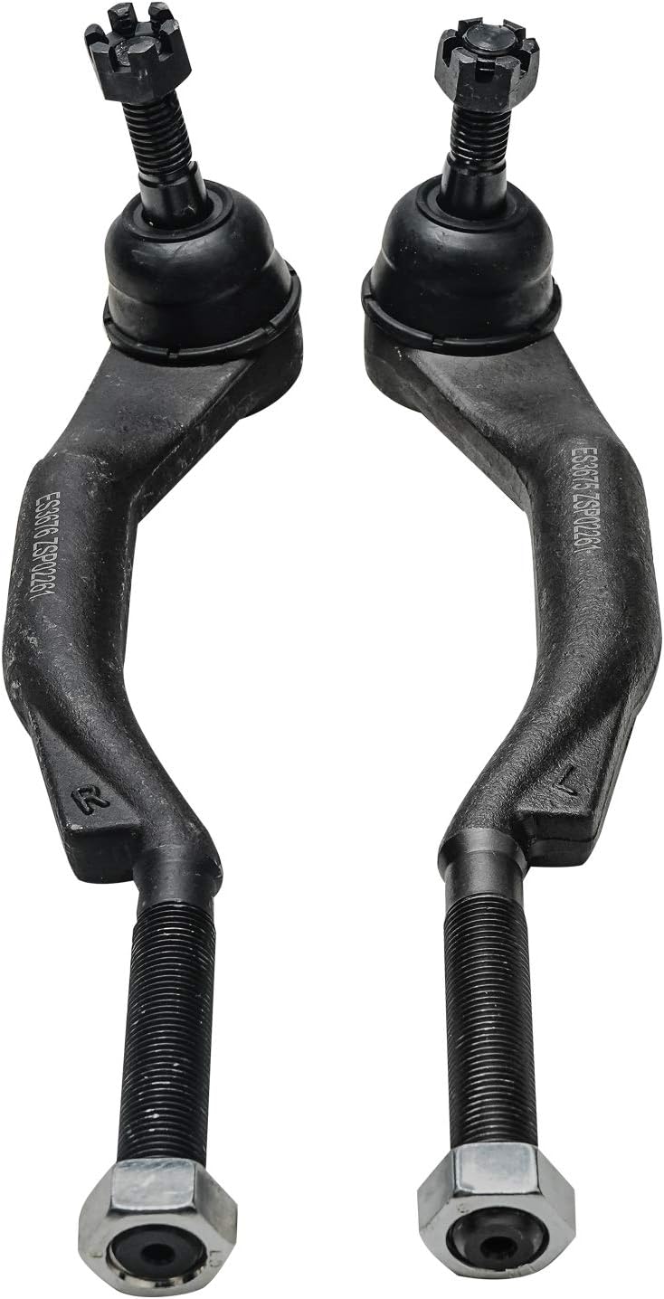 Detroit Axle - 4 Front Tie Rods for 2002-2009 Chevrolet Trailblazer GMC Envoy 2003 2004 2005 2006 2007 2008 Inner & Outer Tie Rod Ends Replacement