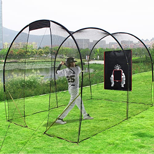 Baseball Pitching Backstop - 4X6Ft Baseball Backstop, Pitching Backstop With Strike Zone, Baseball Batting Cage Backdrop Target, Baseball Softball Pitcher Training Equipment, Heavy-Duty Vinyl Backstop #TOP6