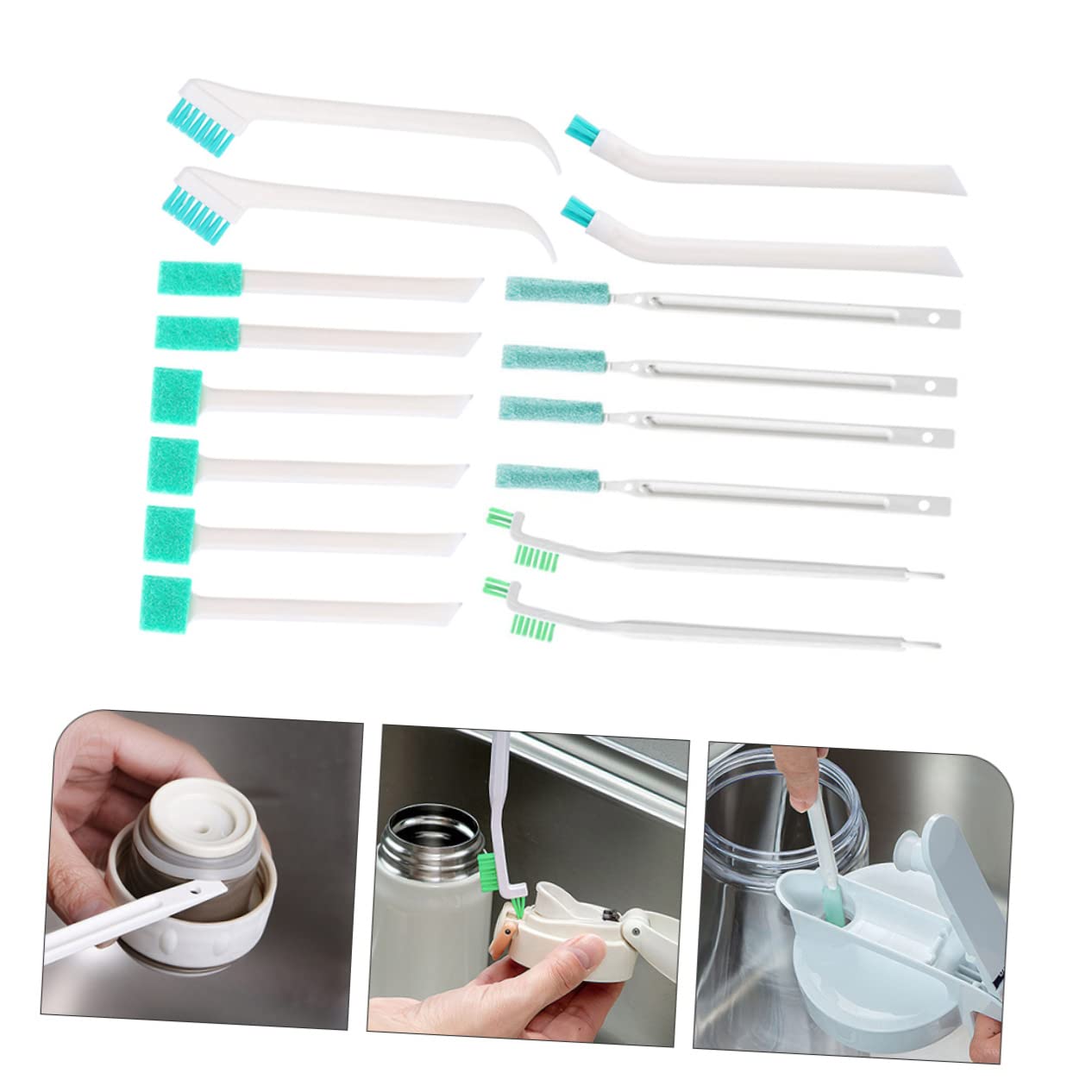 DECHOUS 64pezzi Spazzole Per Bottiglie e Contenitori Spazzole Multi- Per e Fessure Per Tazze Borracce e Accessori Domestici
