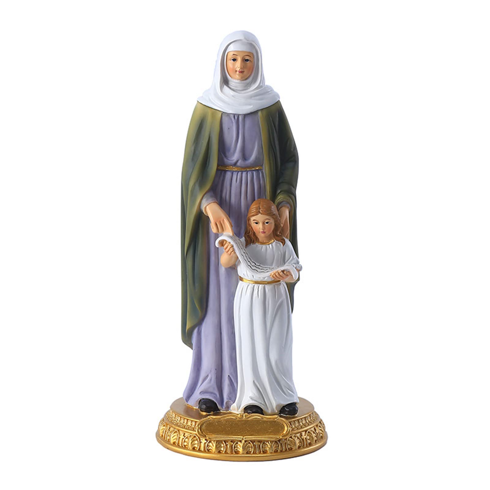 Kalttoy Virgin with Anne Blessed Catholic Sculpture Resin Statue Blessed Virgin Statue
