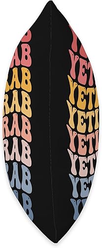 Miniatura 2 de Yeti Crab Gifts Yeti Crab Groovy - Almohada retro, 16 x 16 pulgadas, multicolor