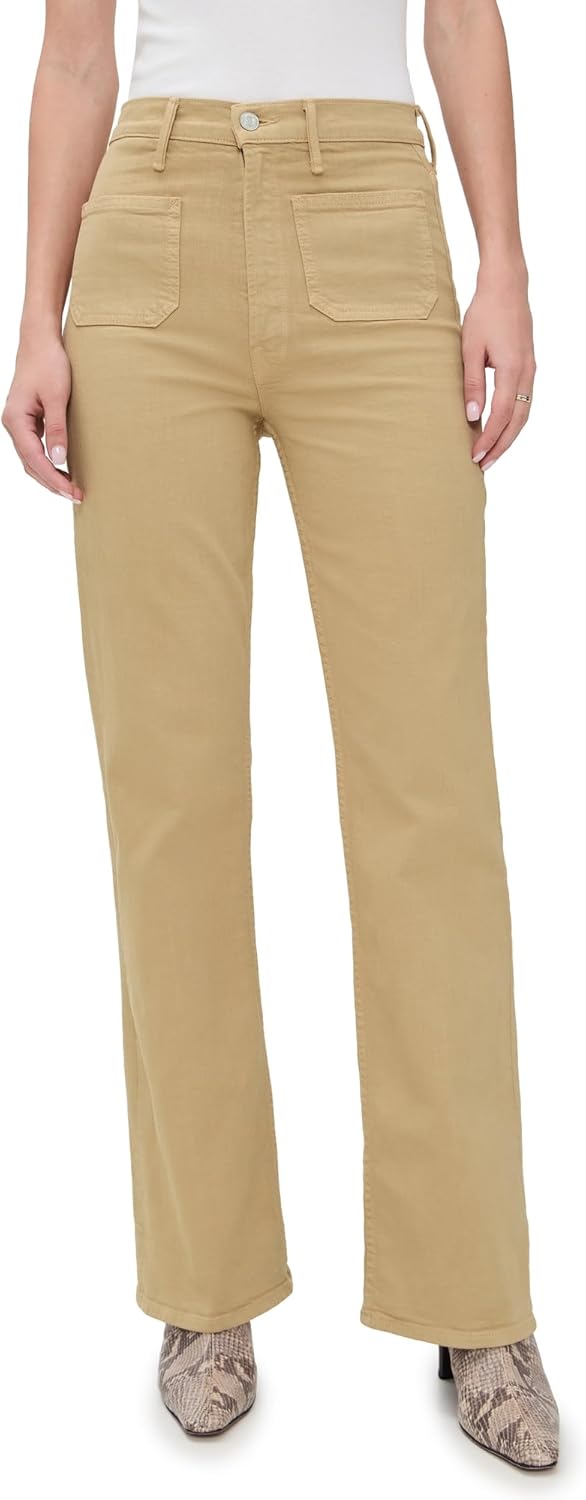 Mother Women's High Waisted Patch Pocket Bookie Sneak Jeans