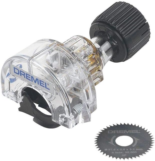 Dremel 670 Mini Saw Attachment - Circular Saw with 6.4 mm Cutting Depth for Rotary Multi Tool