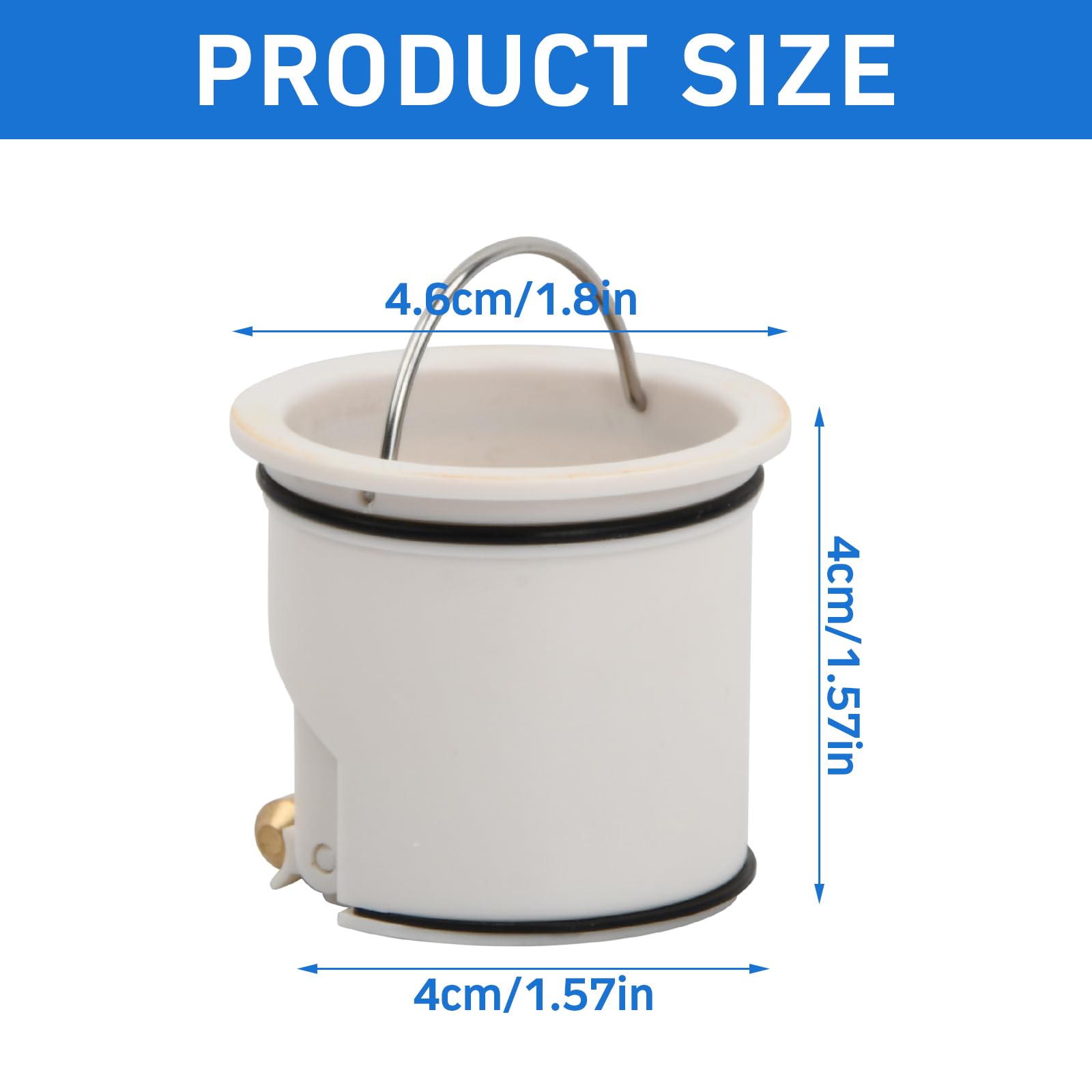 Bonde De Douche Anti-Odeur LERANXIN - Acier Inoxydable 304 - Double Joint - Filtre à Cheveux - Diamètre 33-39 Mm