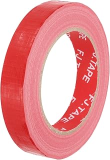 sourcing map Rollo de cinta de reparación de encuadernación de tela, 0.8 pulgadas x 45 yardas, color rojo
