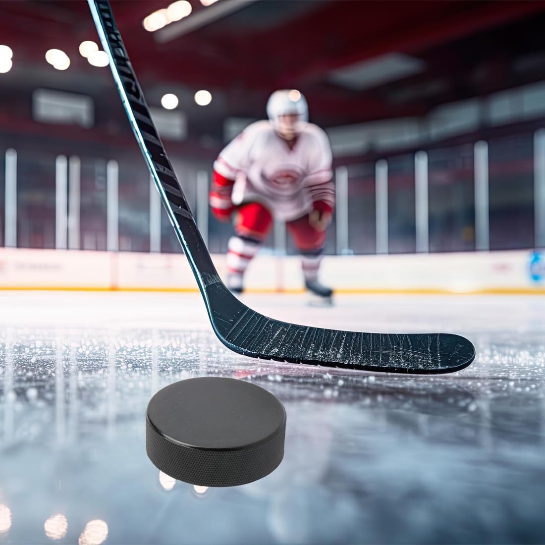 Palets d'exercice de hockey en caoutchouc 3 PC pour hockey sur glace