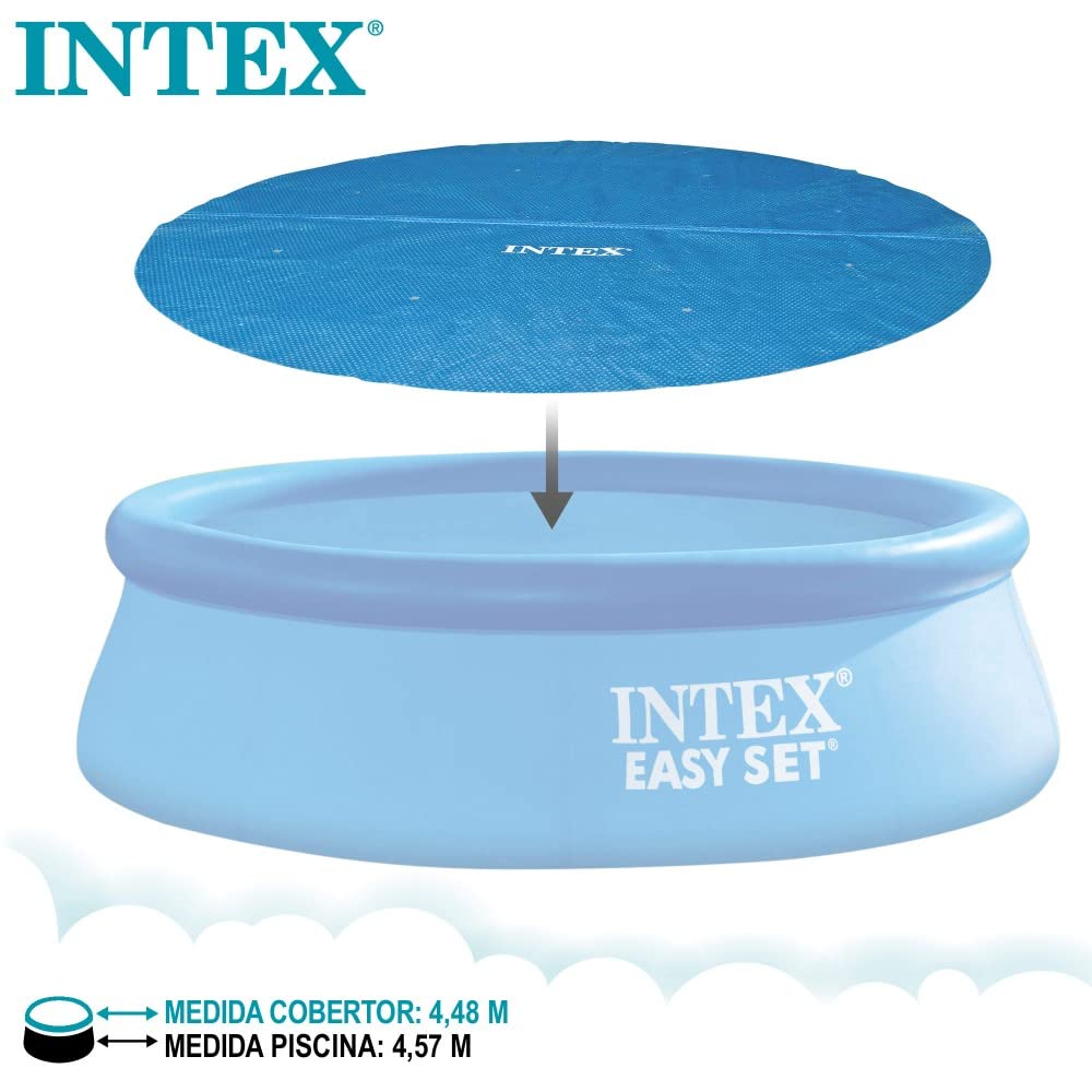 Intex Lona Solar para Piscina Easy y Frame 457 cm, Color Azul