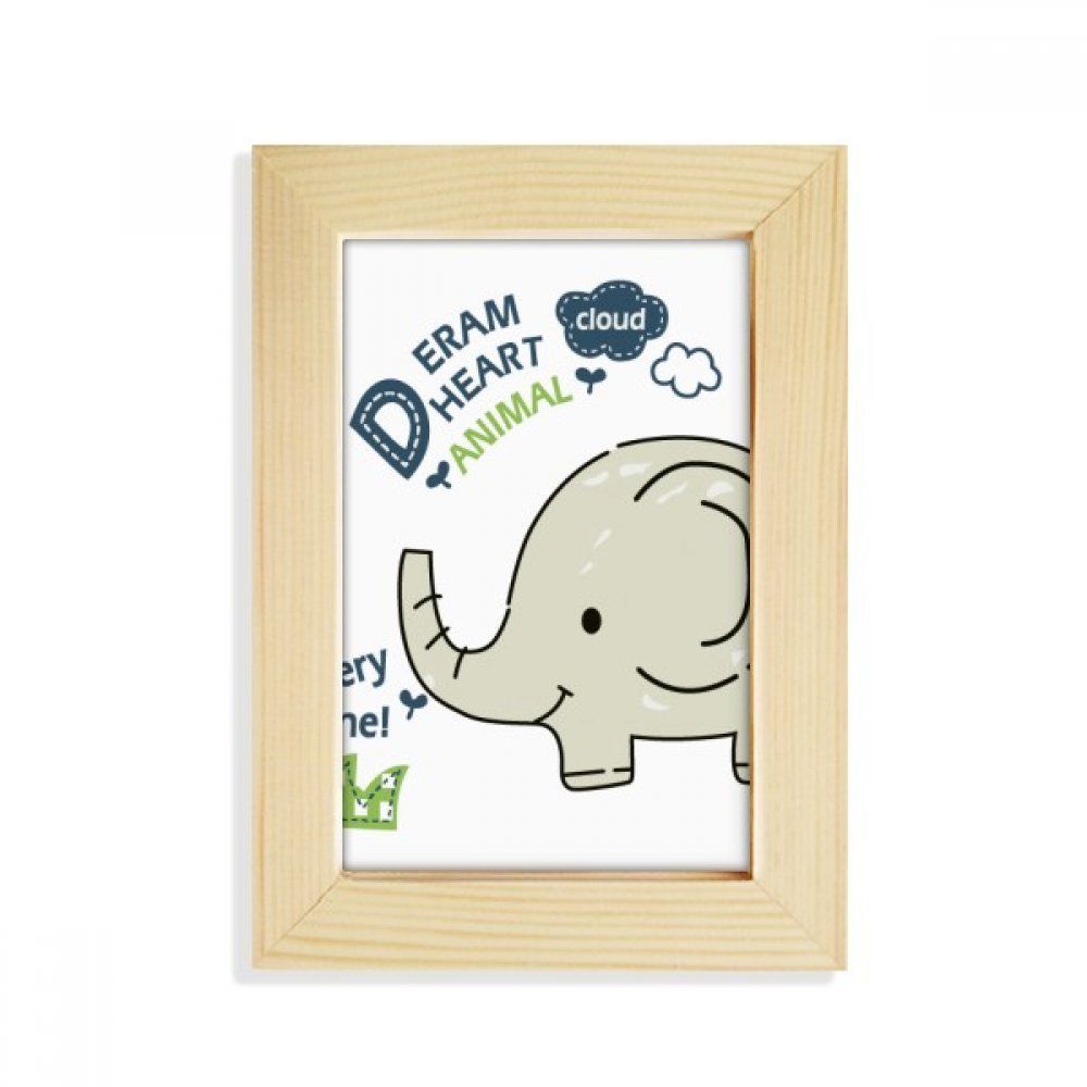 Cadre photo nuage éléphant 10.2x15.2cm pour décorer un bureau d'enfant