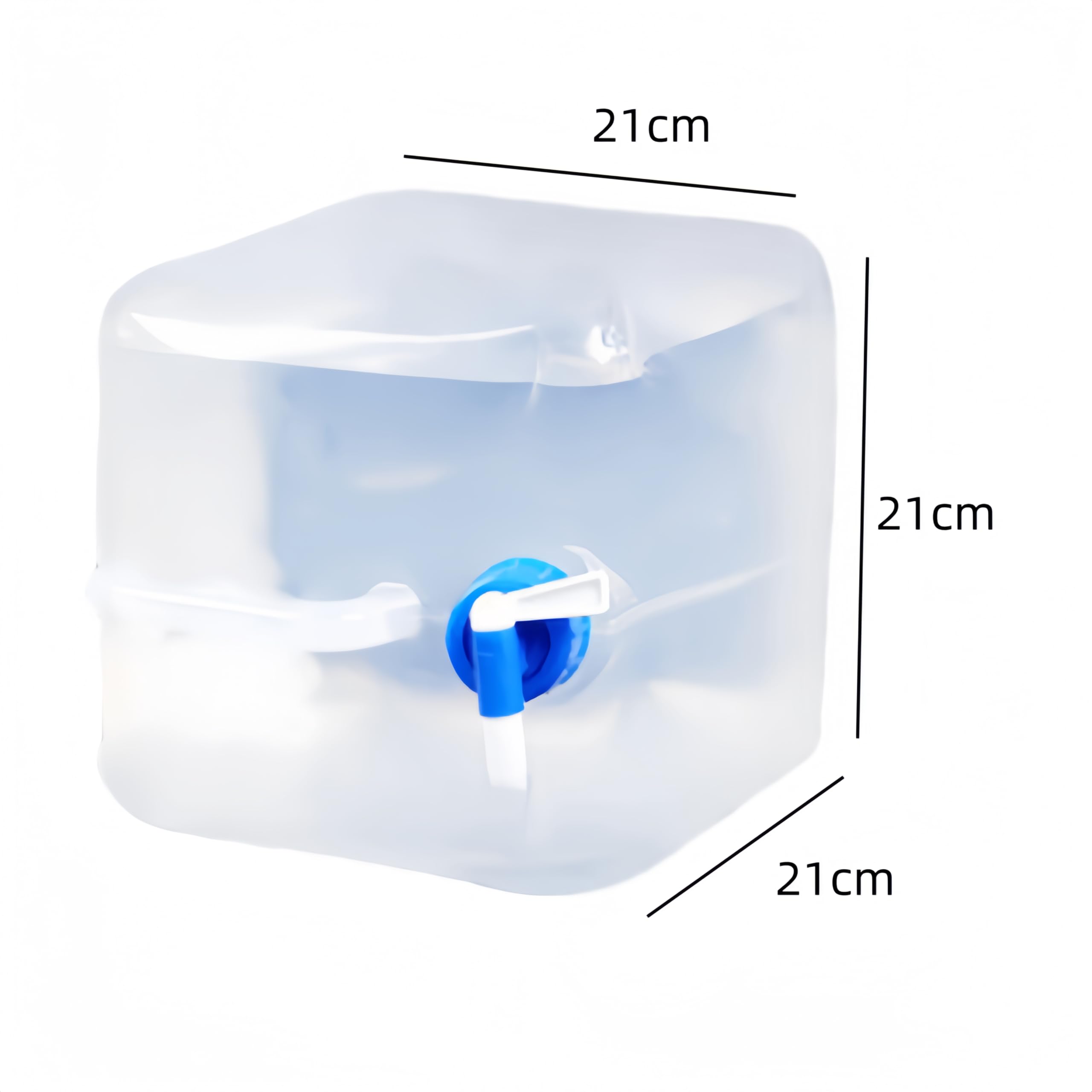 10L Acqua Pieghevole, Contenitore per l'acqua Pieghevole con beccuccio, Taniche per Acqua con Manico Portatile per Viaggi Campeggio Picnic