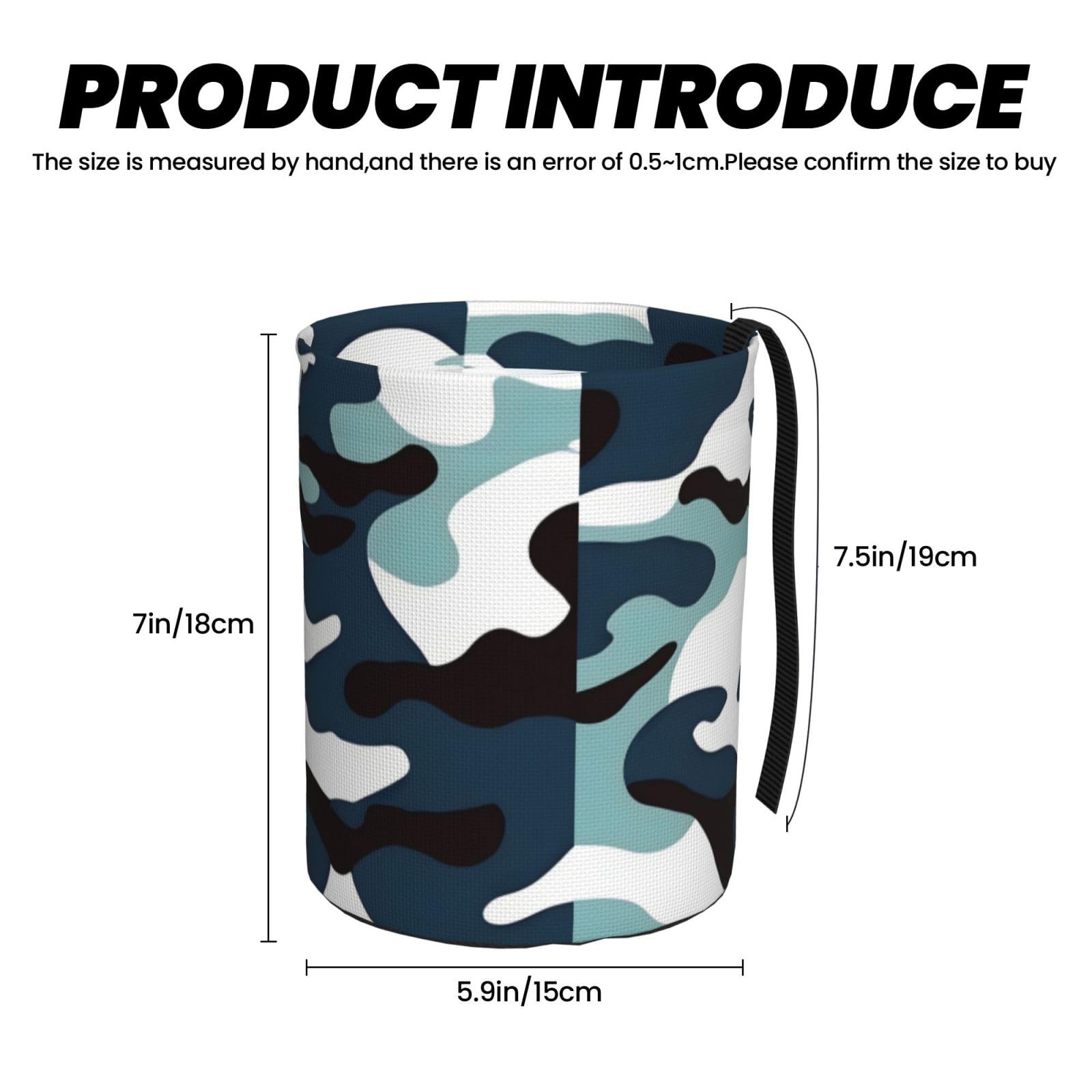 Marine Camouflage Waterproof Leak-Proof Mini Collapsible Car Trash Can Storage Bag Universal Car Interior Accessories