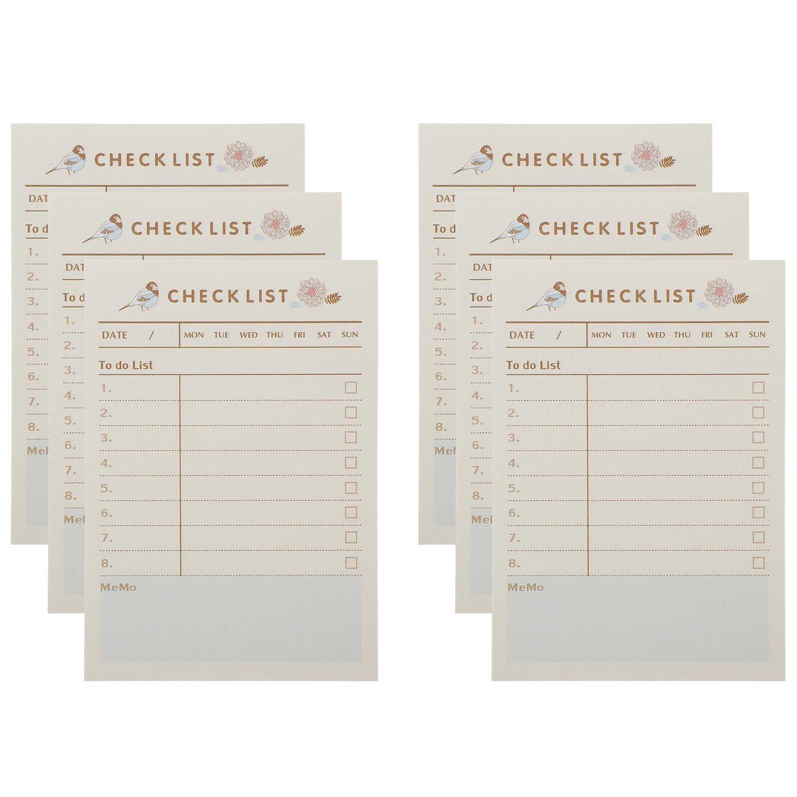 5 Pièces Bloc-notes Adhésifs Petit Format Mémo Autocollant Portable pour To-do List et Rappels Quotidiens Carnet Écriture Pratique pour Bureau et Étudiants