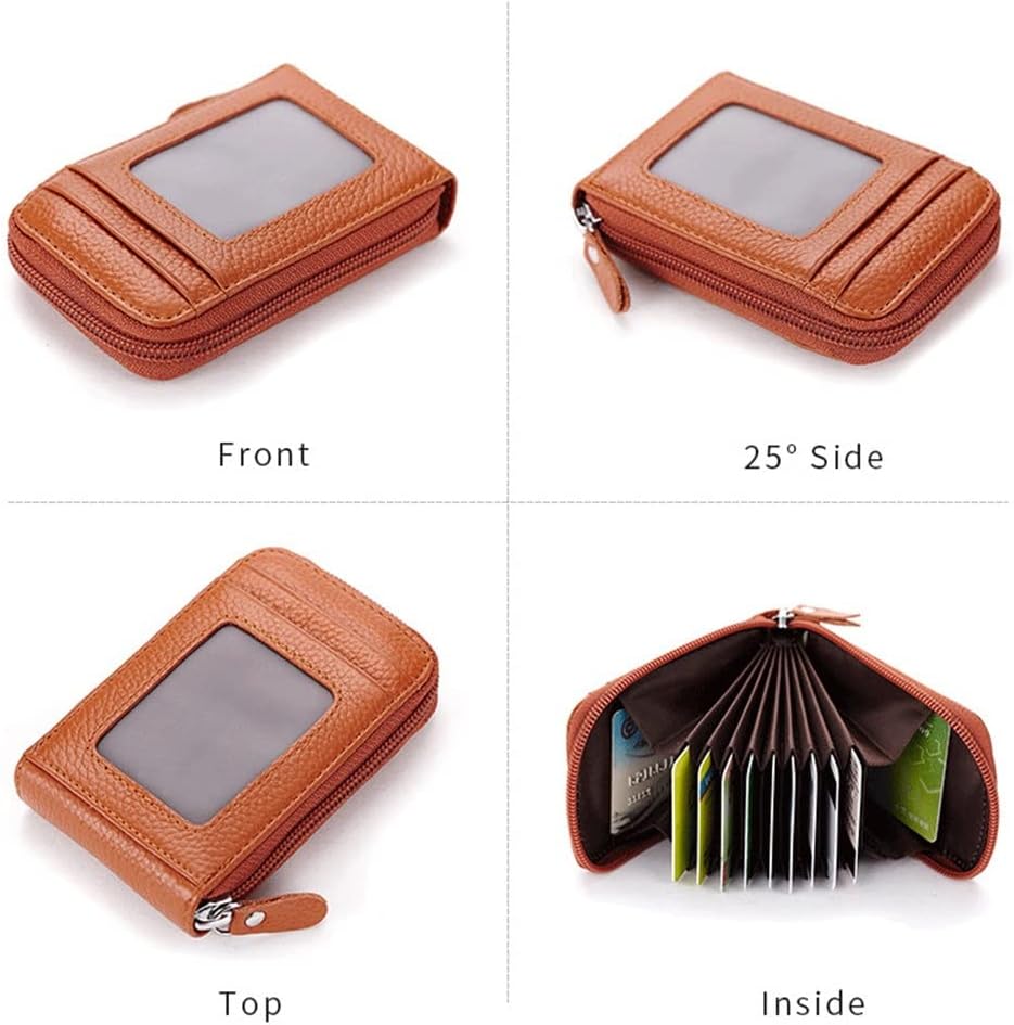 N/A ID Card Holder Ticket Credit Card Bag Case Zipper Pocket Card Case Travel Bank Card Organizer Wallet Passport : Clothing, Shoes & Jewelry