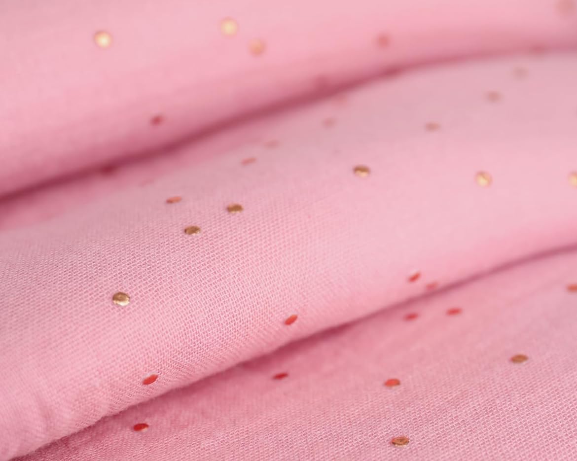 Tela Cama Casita para Cama Montessori - Dosel Cama Compatible Cama Casita Montessori 80x160 y 90x200 cm (Rosa empolvada/Oro, Modelo 2)