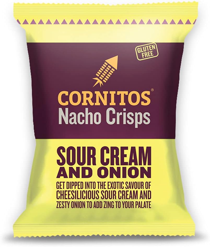 Cornitos Nacho Crisps Sour Cream & Onion, 150 Gm