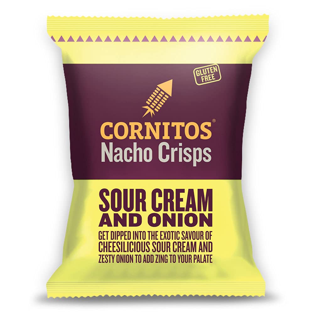 Cornitos Nacho Crisps Sour Cream & Onion, 150 Gm