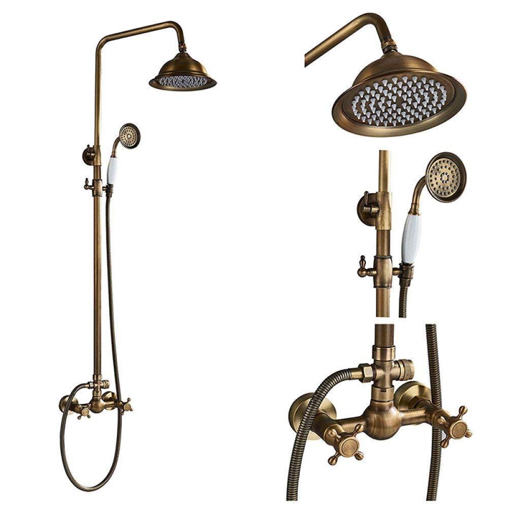 Système de douche mitigeur antique pour une salle de bain rétro et relaxante