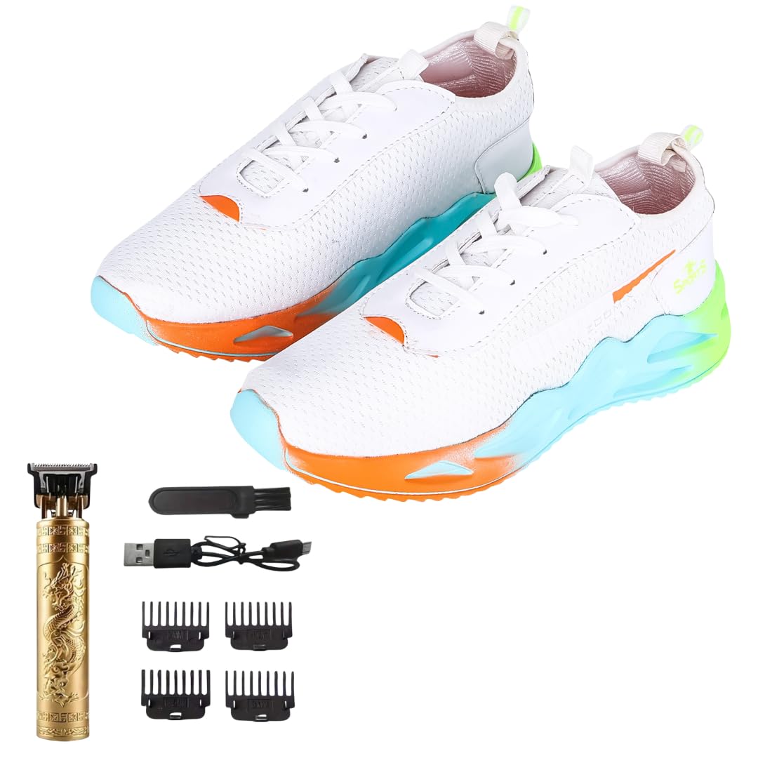 snatch footwear Snatch Breathable Sports Shoes for Men | PU Mesh Upper for Airy Comfort | Slip-Resistant Sole | Lightweight Lace-Up Sneakers for Running, Gym, Walking & Daily Use-picture-37