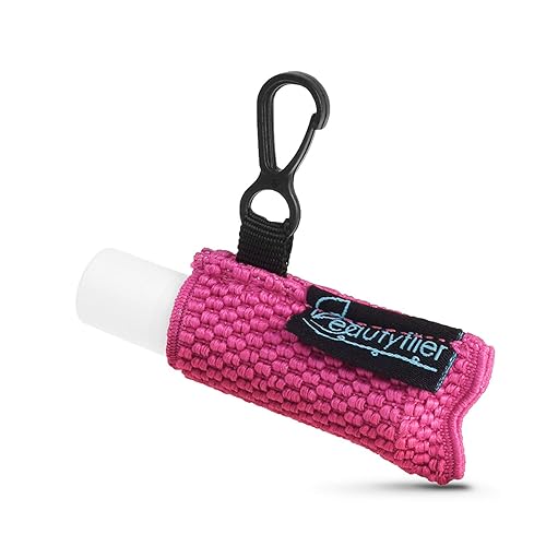 Miniatura 6 de Beautyflier Lindo llavero elástico para bálsamo labial, funda para lápiz labial, soporte de manga para lápiz labial para Burts Bees Chapstick