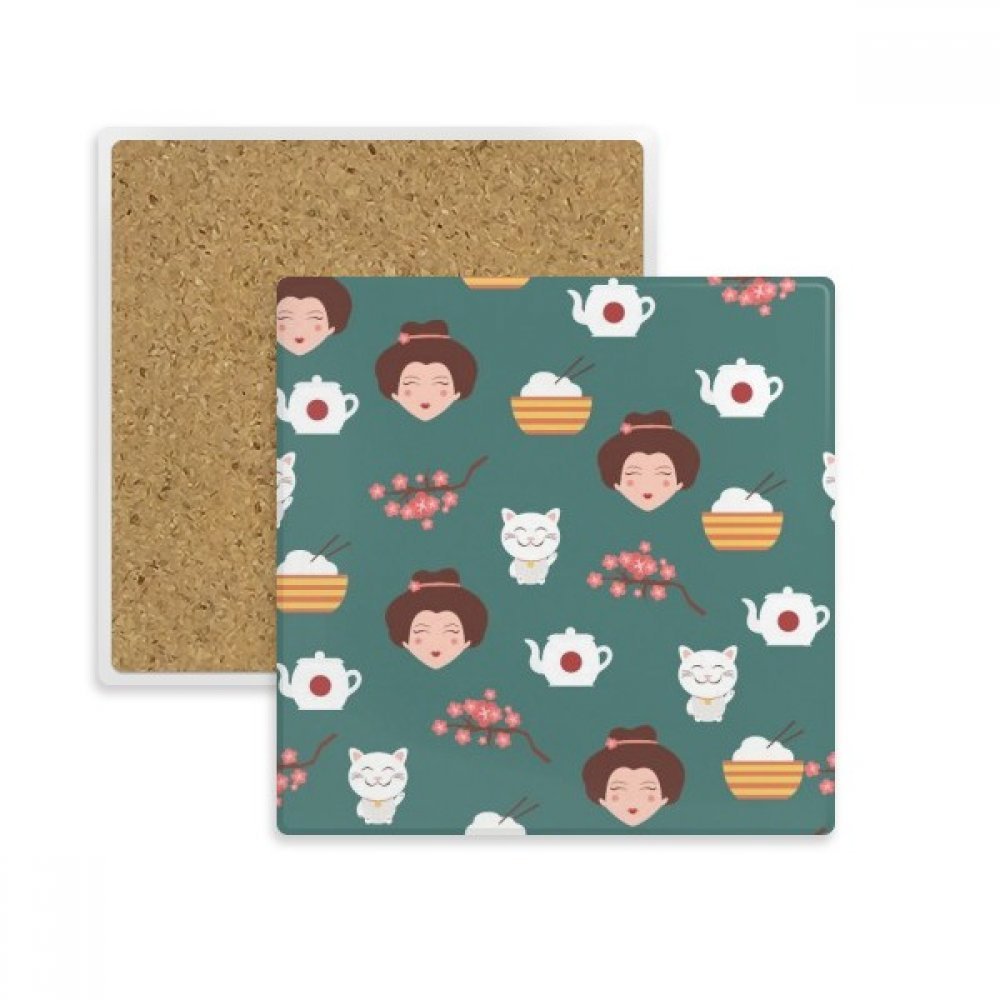 Dessous de verre en pierre absorbante : set cadeau théière