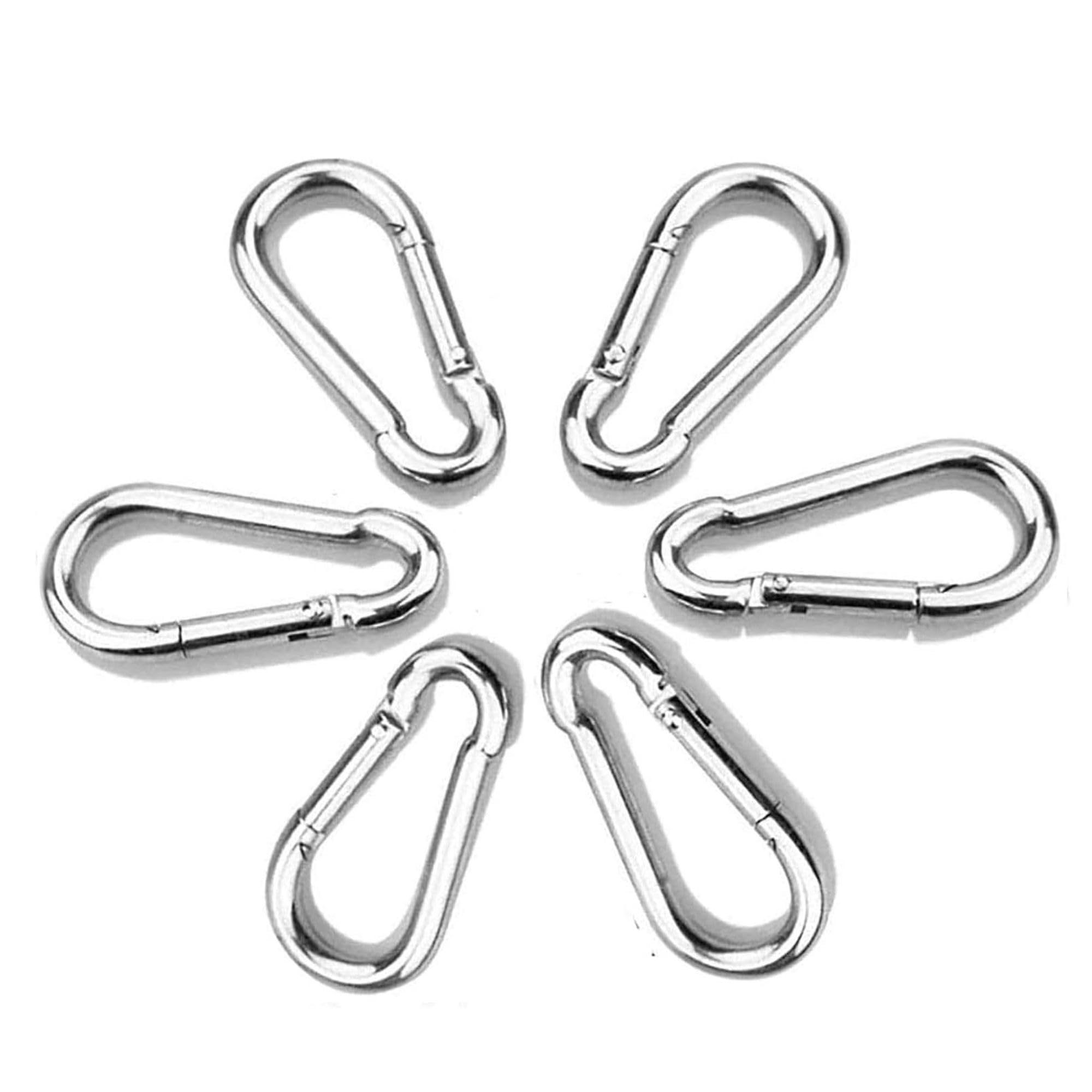 IGNITE WEIGHTS® Heavy Duty, Stainless Steel Carbiner Clip Snaphook-3.16Inch Safety Lock Cable Attachment, Keychain, Hook Swing Connector, (Silver) Pack of 6 (B0CRRWRFGZ) Amazon Price History, Amazon Price Tracker