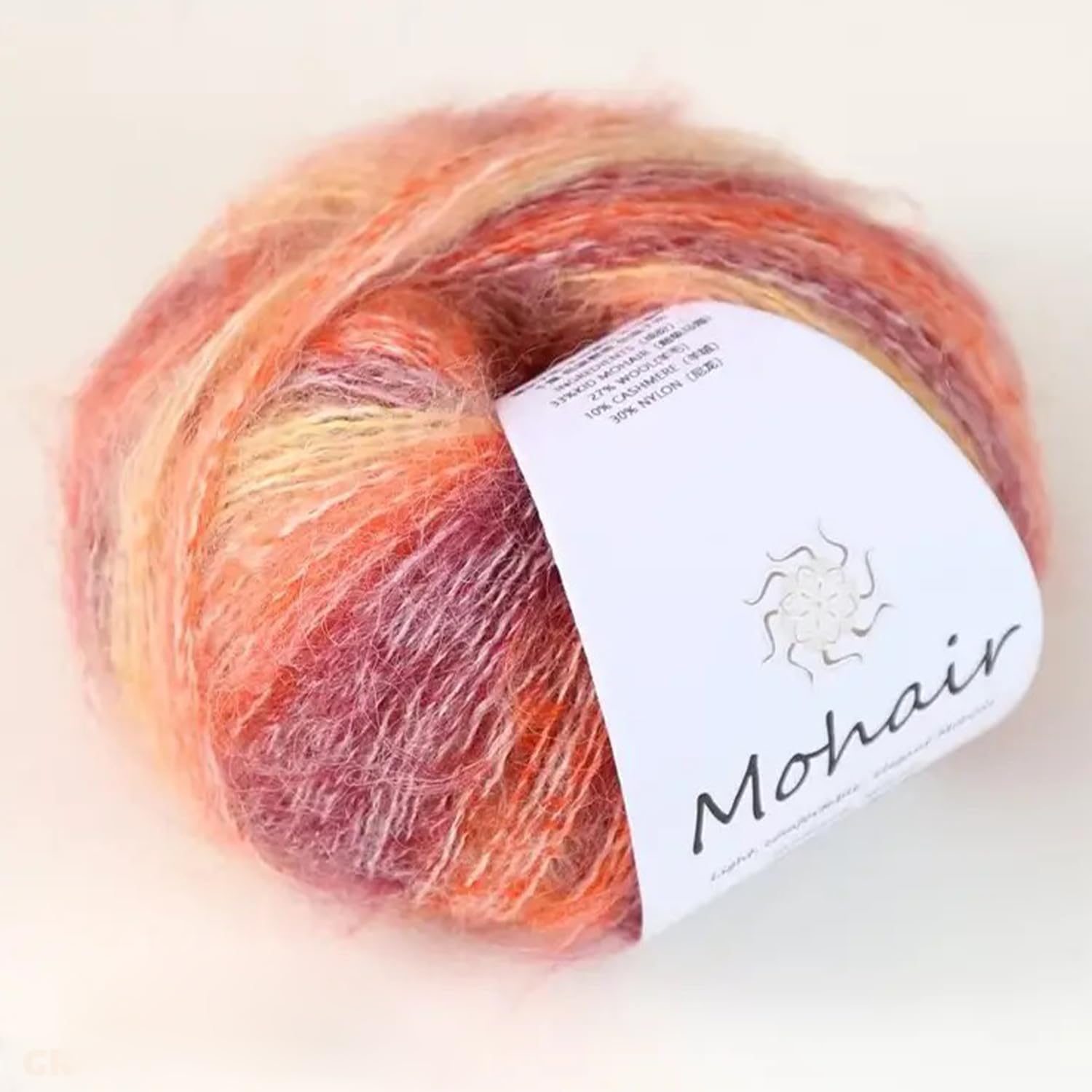 Amazon | WWnYY 毛糸 モヘア グラデーション毛糸 カラフル 編み糸 1玉